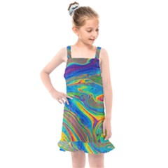 My Bubble Project Fit To Screen Kids  Overall Dress by artworkshop