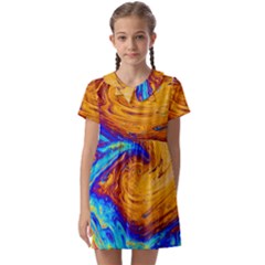 My Bubble Project Kids  Asymmetric Collar Dress by artworkshop