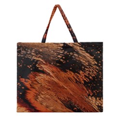 Painting Wallpaper Zipper Large Tote Bag by artworkshop