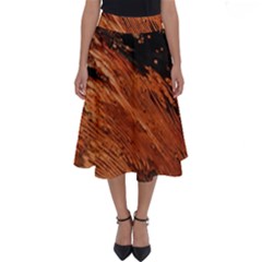 Painting Wallpaper Perfect Length Midi Skirt by artworkshop