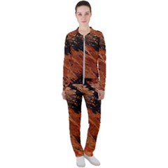 Painting Wallpaper Casual Jacket And Pants Set