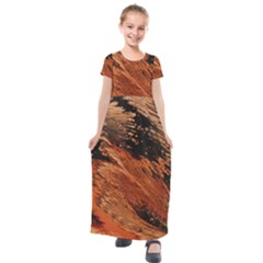 Painting Wallpaper Kids  Short Sleeve Maxi Dress by artworkshop