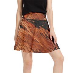 Painting Wallpaper Waistband Skirt