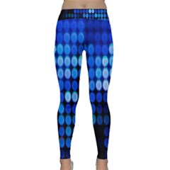 Pattern Blue Logo Classic Yoga Leggings by artworkshop