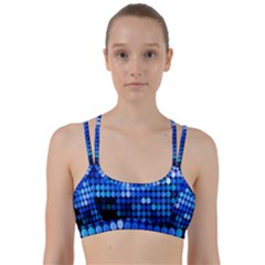 Pattern Blue Logo Line Them Up Sports Bra by artworkshop