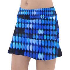 Pattern Blue Logo Classic Tennis Skirt by artworkshop