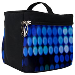 Pattern Blue Logo Make Up Travel Bag (big) by artworkshop