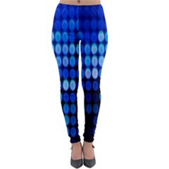 Pattern Blue Logo Lightweight Velour Leggings by artworkshop