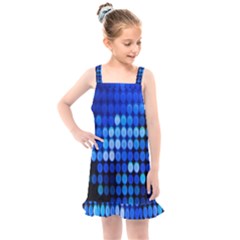 Pattern Blue Logo Kids  Overall Dress by artworkshop