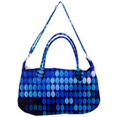 Pattern Blue Logo Removal Strap Handbag by artworkshop