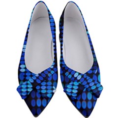 Pattern Blue Logo Women s Bow Heels by artworkshop