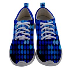 Pattern Blue Logo Women Athletic Shoes by artworkshop