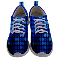 Pattern Blue Logo Mens Athletic Shoes by artworkshop