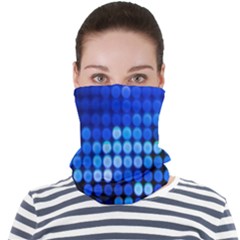 Pattern Blue Logo Face Seamless Bandana (adult) by artworkshop