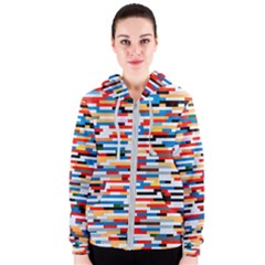 Pattern Wallpaper Women s Zipper Hoodie by artworkshop