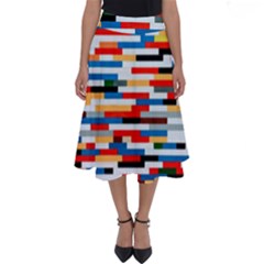 Pattern Wallpaper Perfect Length Midi Skirt by artworkshop