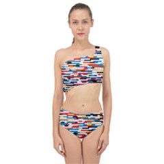 Pattern Wallpaper Spliced Up Two Piece Swimsuit by artworkshop