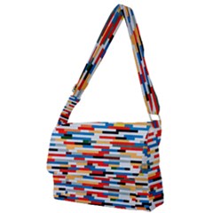 Pattern Wallpaper Full Print Messenger Bag (l) by artworkshop