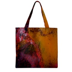 Pollock Zipper Grocery Tote Bag