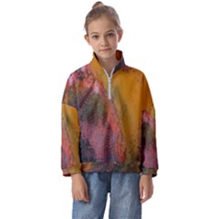 Pollock Kids  Half Zip Hoodie by artworkshop