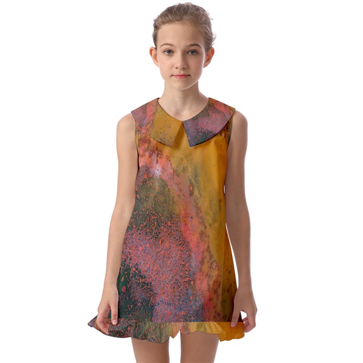 Pollock Kids  Pilgrim Collar Ruffle Hem Dress