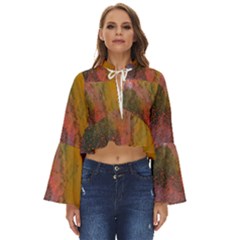 Pollock Boho Long Bell Sleeve Top by artworkshop