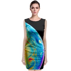 Soap Bubble Project Sleeveless Velvet Midi Dress by artworkshop