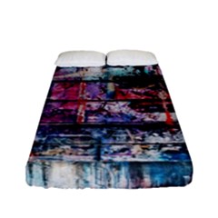 Splattered Paint On Wall Fitted Sheet (full/ Double Size) by artworkshop