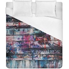 Splattered Paint On Wall Duvet Cover (california King Size) by artworkshop