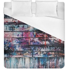 Splattered Paint On Wall Duvet Cover (king Size) by artworkshop