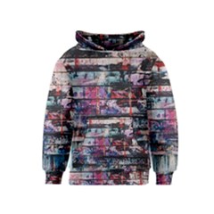 Splattered Paint On Wall Kids  Pullover Hoodie by artworkshop