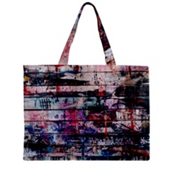 Splattered Paint On Wall Zipper Mini Tote Bag