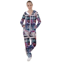 Splattered Paint On Wall Women s Tracksuit by artworkshop