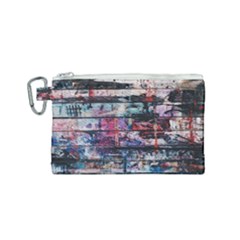 Splattered Paint On Wall Canvas Cosmetic Bag (small) by artworkshop