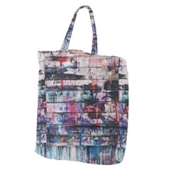 Splattered Paint On Wall Giant Grocery Tote by artworkshop