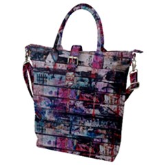 Splattered Paint On Wall Buckle Top Tote Bag by artworkshop