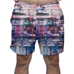 Splattered Paint On Wall Men s Shorts