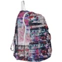 Splattered Paint On Wall Foldable Lightweight Backpack View3