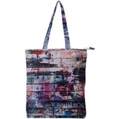 Splattered Paint On Wall Double Zip Up Tote Bag by artworkshop