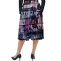 Splattered Paint On Wall Classic Velour Midi Skirt  View2