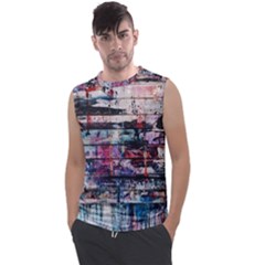 Splattered Paint On Wall Men s Regular Tank Top by artworkshop