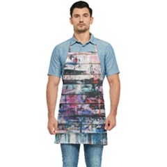 Splattered Paint On Wall Kitchen Apron by artworkshop