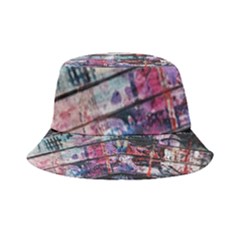 Splattered Paint On Wall Inside Out Bucket Hat by artworkshop