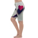 Valentine Day Heart 3d Cropped Leggings  View2