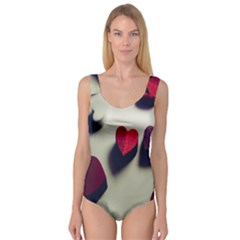 Valentine Day Heart 3d Princess Tank Leotard  by artworkshop