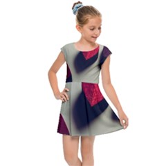 Valentine Day Heart 3d Kids  Cap Sleeve Dress by artworkshop