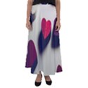 Valentine Day Heart 3d Flared Maxi Skirt View1