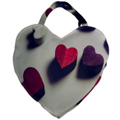 Valentine Day Heart 3d Giant Heart Shaped Tote by artworkshop