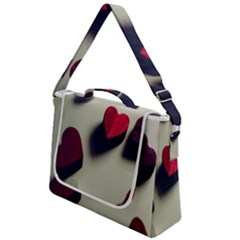 Valentine Day Heart 3d Box Up Messenger Bag by artworkshop