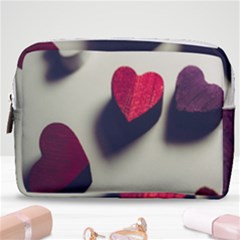 Valentine Day Heart 3d Make Up Pouch (medium) by artworkshop